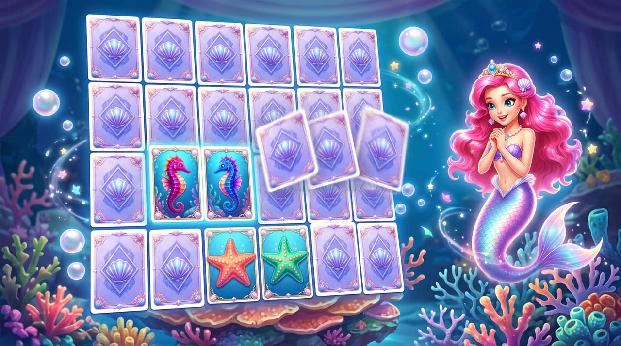 Underwater puzzle scene from Mermaid Magic